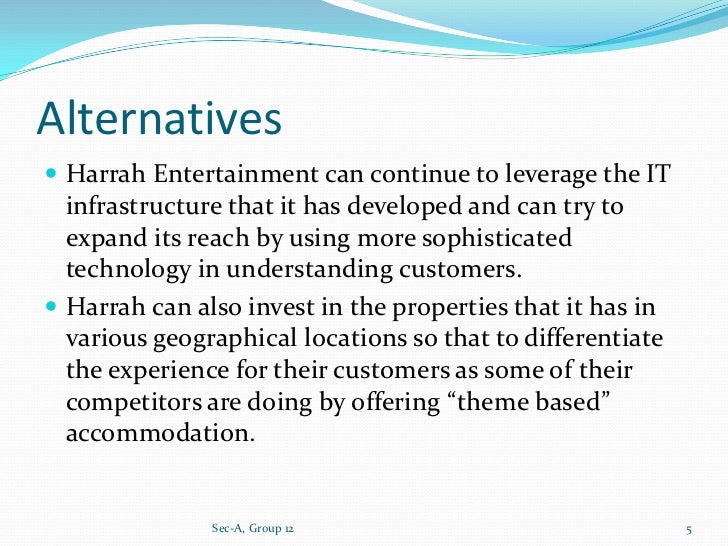 what is the sustainability of harrah?s actions and strategy harrahs entertainment case study human resources